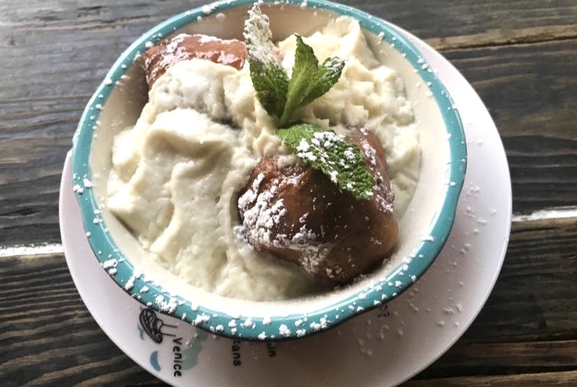 a bowl of food on a plate